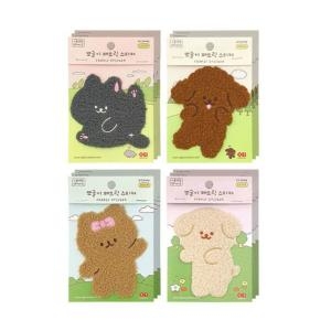 일정문구 2500 뽀글이 패브릭 스티커 (1개)