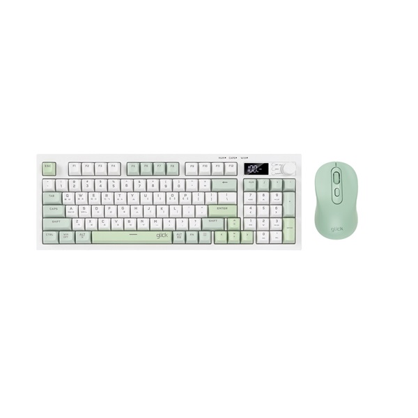 지클릭커 OFFICEPRO WMK90 사일런스 M 94 무선 키보드 마우스 세트 (Greenwich)