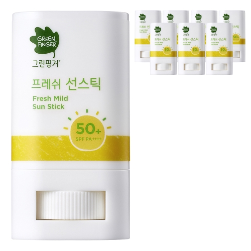 유한킴벌리 그린핑거 프레쉬 마일드 선스틱 (SPF50+) 15g (8개)
