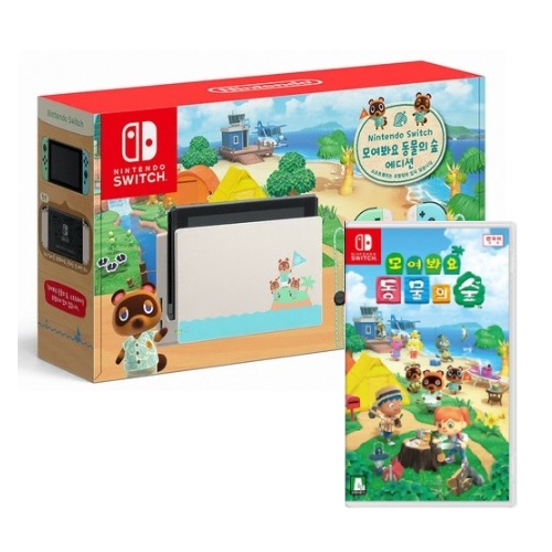 Nintendo 닌텐도 스위치 동물의 숲 에디션 1인용 게임 패키지이미지입니다. 누르면 해당 게시물로 새창이동합니다.