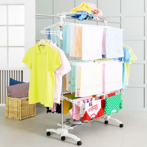 두리씨오 두리펀 프리미엄 더블 올리미 빨래건조대 8단