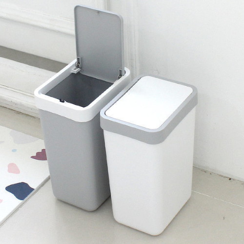 원터치 프리미엄 사각 휴지통 10L