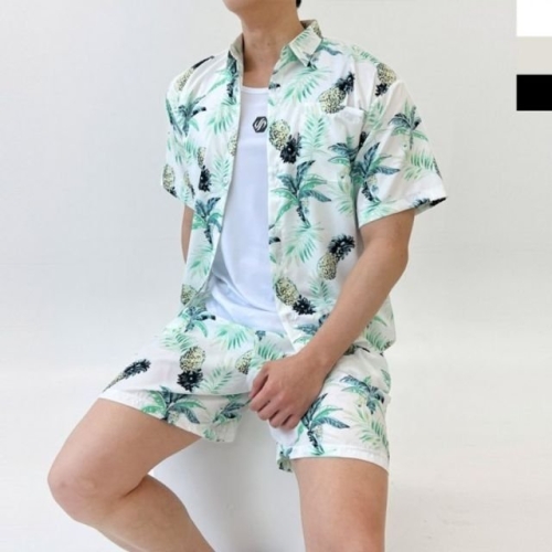 남성 바캉스 셔츠 반바지 여름 바다 해변룩 여행 청년 WFINM83