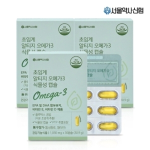 서울약사신협 초임계 알티지 오메가3 식물성 캡슐 1,030mg 30캡슐 3세트