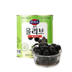 리치스 블랙 올리브 홀 피티드 3kg 통조림