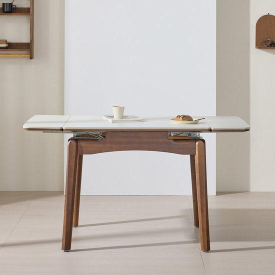 타볼라 알리 무광 통세라믹 원목 접이식 확장형 식탁