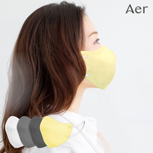 대형 중형 KF94 어드밴스드V 마스크 50매 옐로우