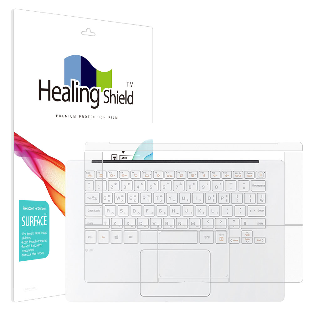 폰트리 힐링쉴드 LG전자 2021 그램14 14ZB95N 무광 외부보호필름 팜레스트/터치패드 2매