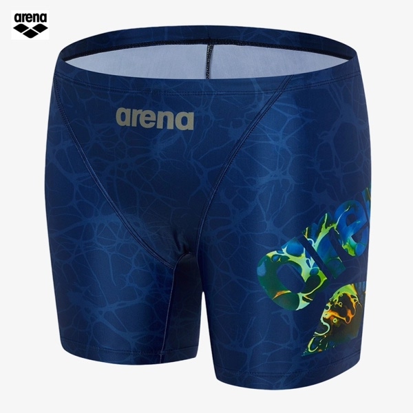 아레나 실내수영복 스파이더볼트 3부 A5FM1MF03NVY_이미지