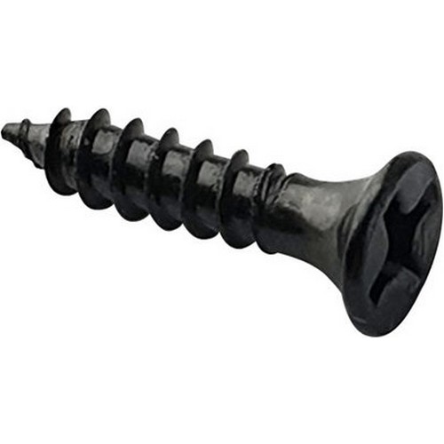 접시머리 목공용피스 3 x 12mm (흑색, 100개)_이미지