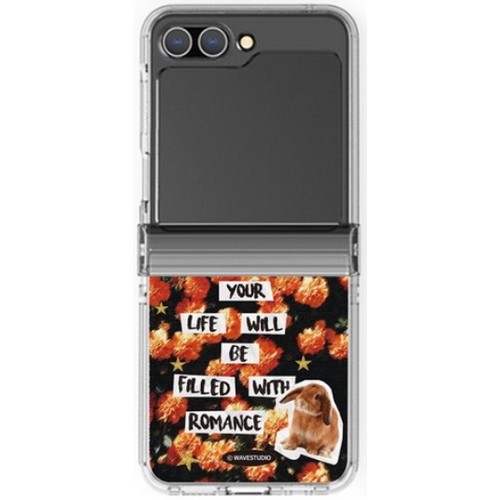 갤럭시Z 플립6 감성토끼 플라워가든 힌지가드 케이스