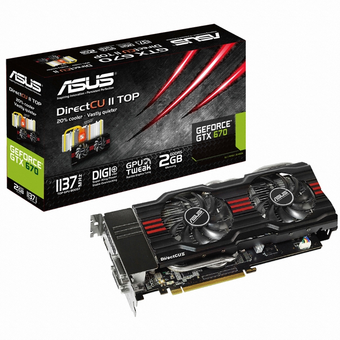 ASUS ������ GTX670 ENGTX670 TOP D5 2GB DCII