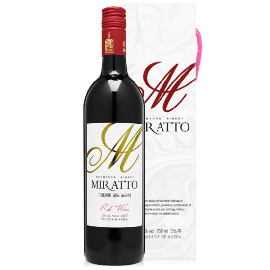 금용농산 미르아토 레드 드라이 와인 750ml (1개)