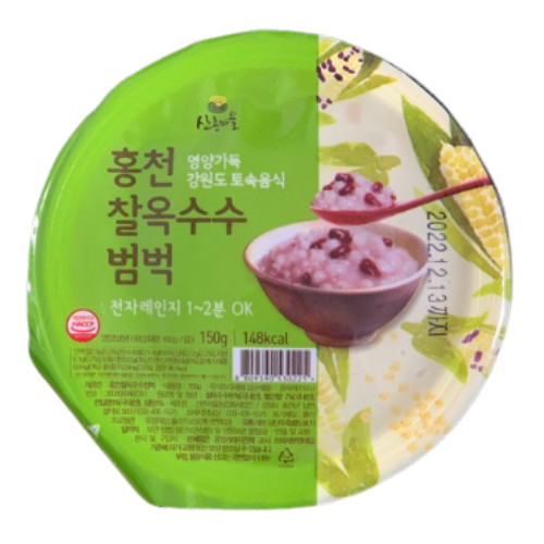 산촌마을 홍천 찰옥수수범벅 150g (12개)_이미지
