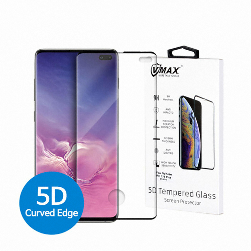 갤럭시S10 플러스 VMAX 5D 풀커버 강화유리 액정보호필름 (액정 2매)_이미지