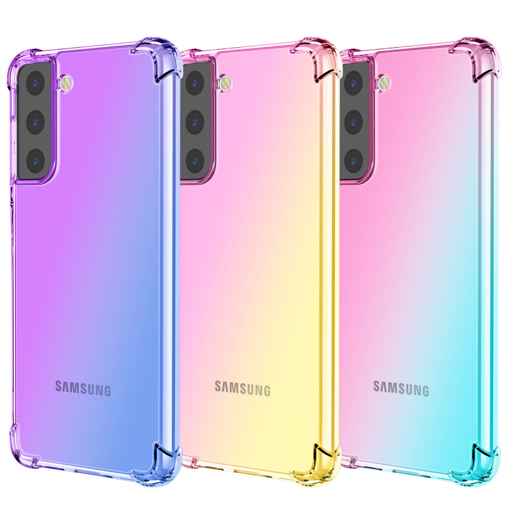 갤럭시 에스엘 S26 케이스 S25 S24 S23 S22 S21 S20 S10 FE 노트20 노트10 노트9 노트8 에어쿠션 퍼플/블루 4188-S26_이미지