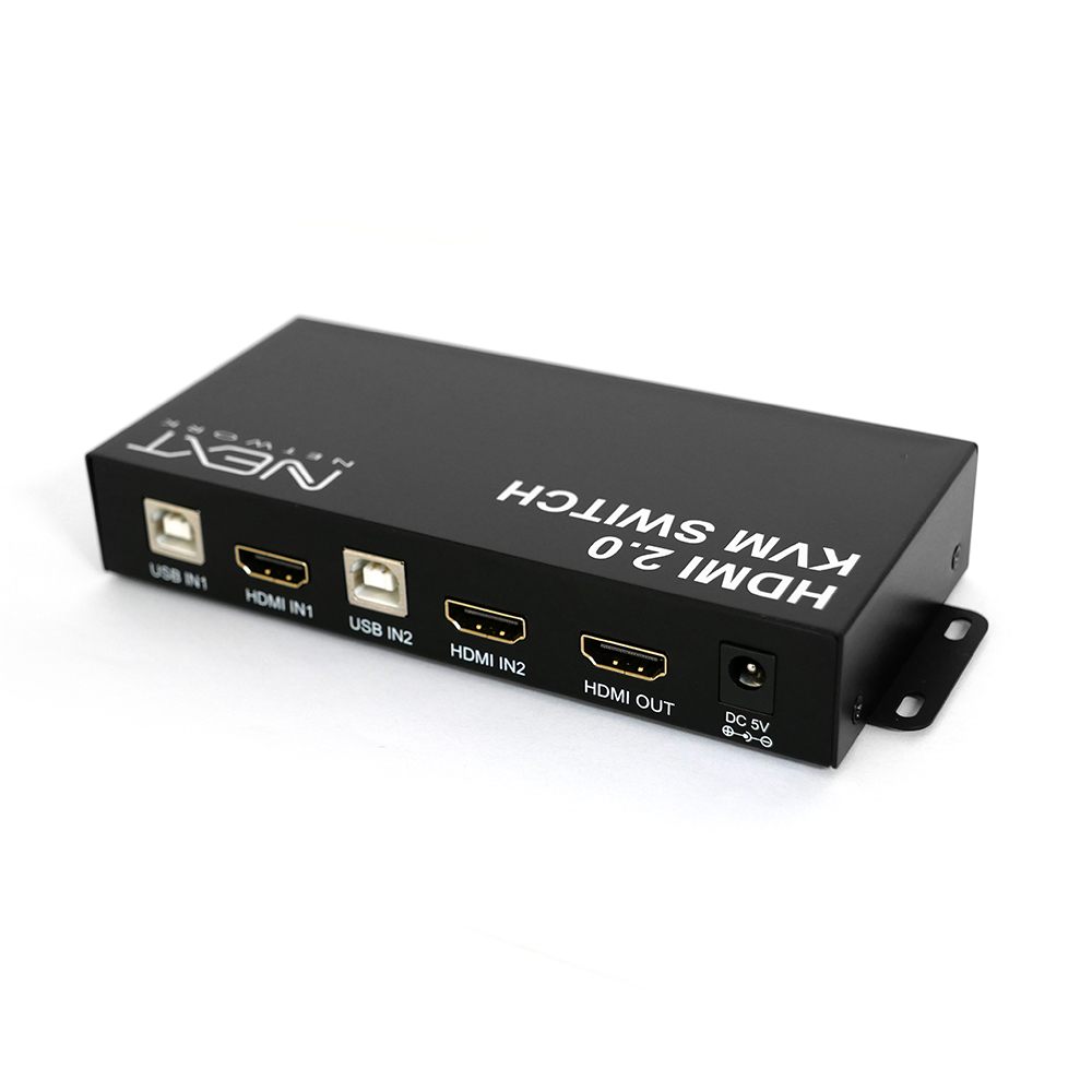 �������������ͽ� �ؽ�Ʈ 2:1 USB HDMI v2.0 KVM ����ġ (NEXT-7202KVM-4K)