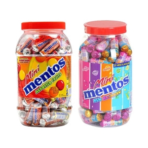 멘토스 미니 프루티 100입 + 뉴레인보우 100입