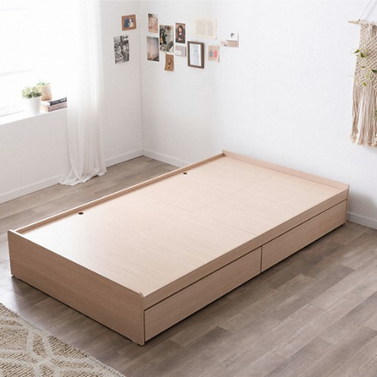 베드리움 미니멀 수납 침대 SS (매트별도)_이미지