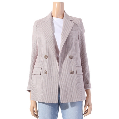 쥬크 테일러드 잔체크 린넨 자켓 Z192MSF117이미지입니다. 누르면 해당 게시물로 새창이동합니다.