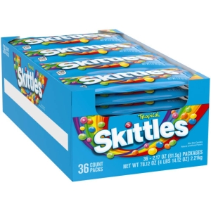 Skittles 스키틀즈 트로피컬 캔디 61.5g 36팩_이미지