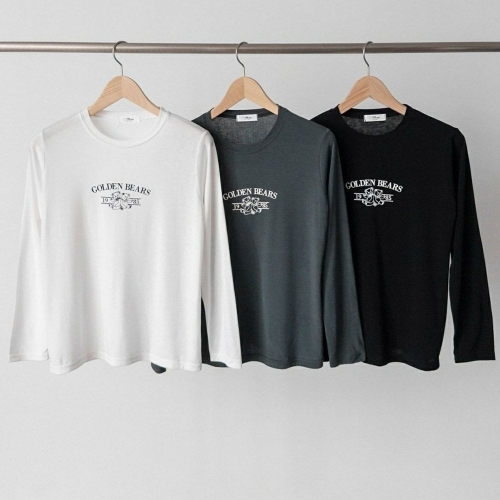 아이우먼 빅사이즈티 V294L509 곰돌이라운드긴팔티셔츠 NM_이미지