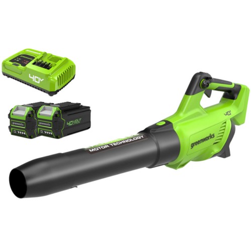 그린웍스  G-MAX 40V 엑시엘 브로워 730CFM (5.0Ah, 배터리 2개)