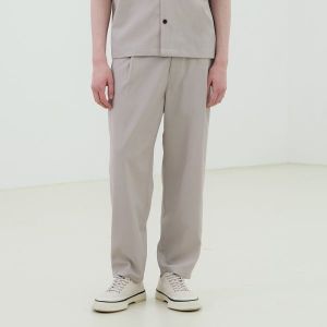 남자 여름 시원한 린넨 캐주얼 일자 슬랙스 바지 MXPT31A5