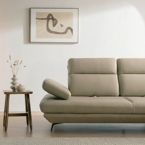 다우닝 플랫b 스윙 전체 천연통가죽 소파 4인용 (스툴별도)_이미지