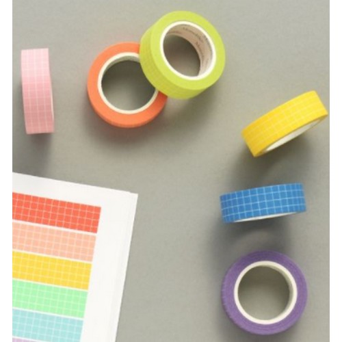 모노라이크 아르떼 마스킹테이프 샤베트 그리드 15mm x 10m