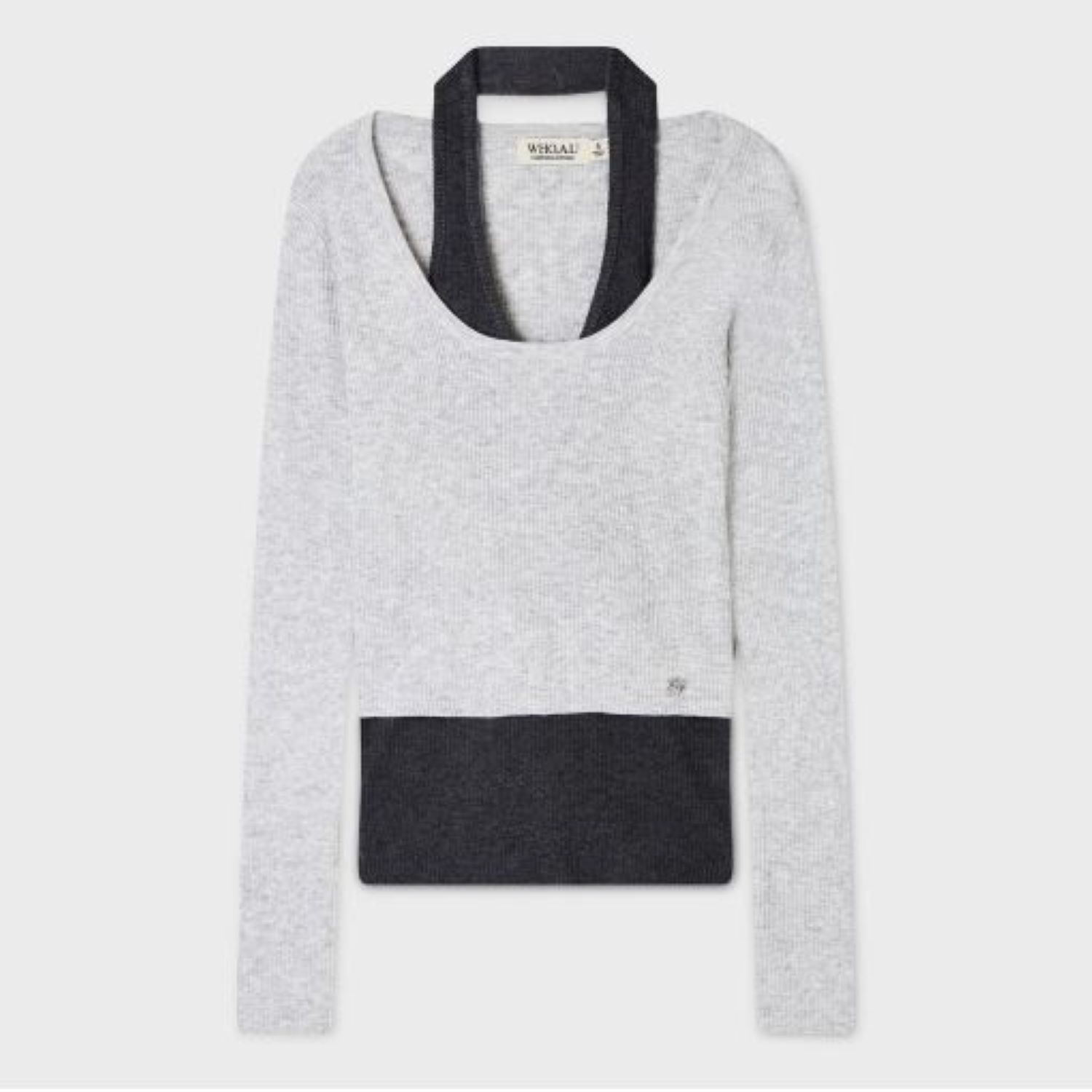 여성 Halterneck Layered Pullover WHKAG4821F