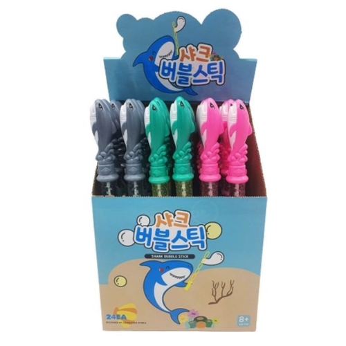 재미존 상어 비누방울 샤크 버블스틱 24개/갑 nx7256
