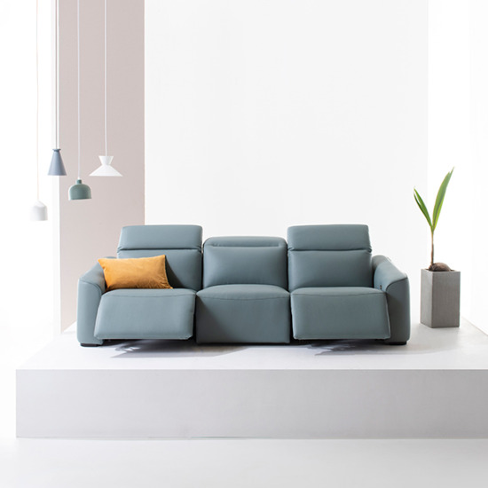 리바트 솔브 헤드틸팅 가죽 리클라이너 4인용