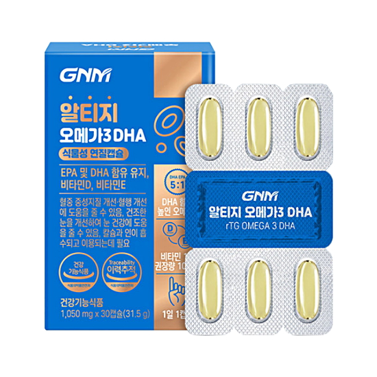 GNM�ڿ���ǰ�� ��Ƽ�� ���ް�3 DHA 1050mg 30ĸ��