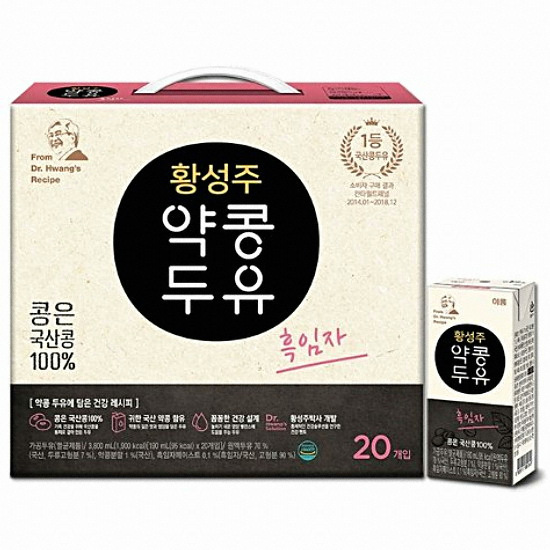 황성주 약콩두유 흑임자 190ml