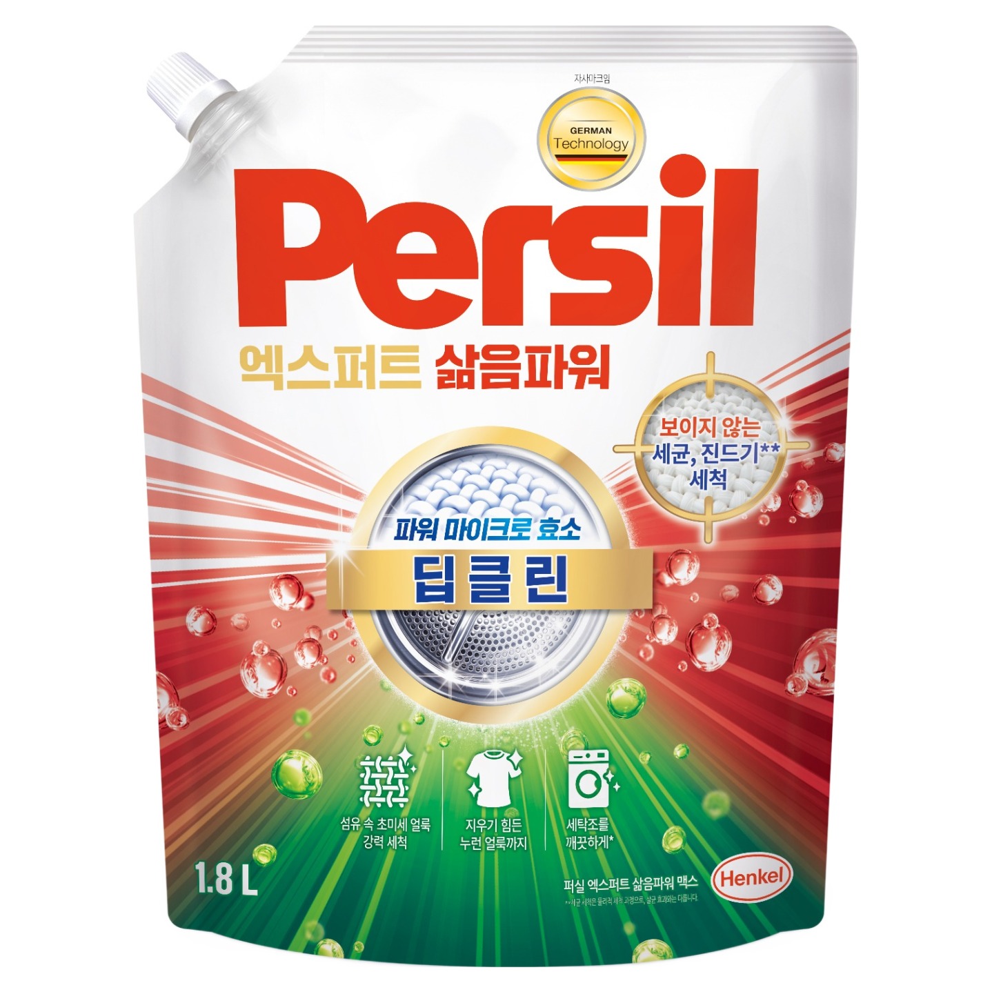 딥클린 삶음파워 일반용 리필 1.8L