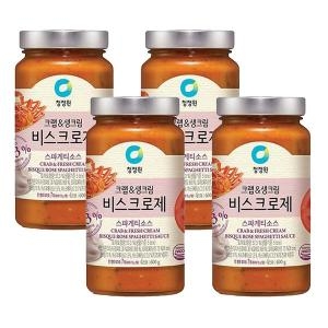 청정원 비스크 로제 스파게티소스 600g (4개)_이미지