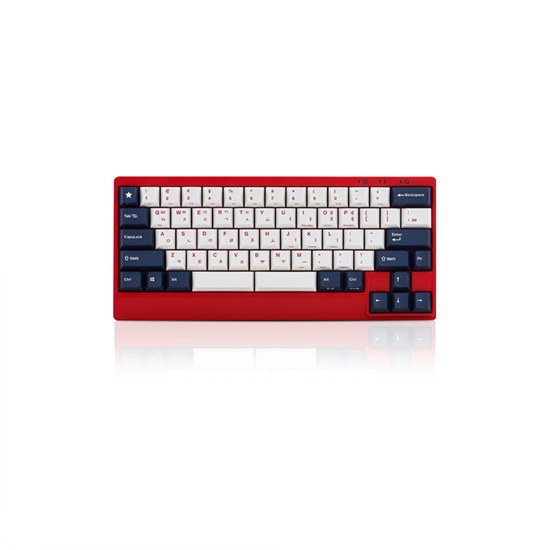 레오폴드 FC650MDS PD 화이트 블루 스타 한글 (저소음 적축)_이미지