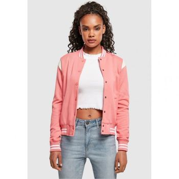 어반 Classics INSET COLLEGE Zip-up sweatshirt palepink/whitesand 7504925_이미지