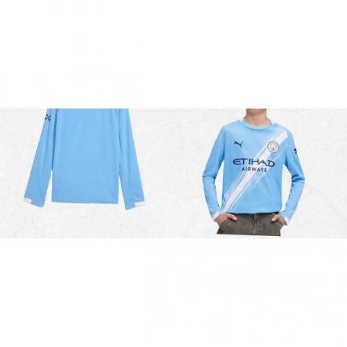 푸마 맨시티 2526시즌 저지 주니어 긴팔 유니폼 780342-01 780354-02 MCFC Jersey Replica LS .._이미지