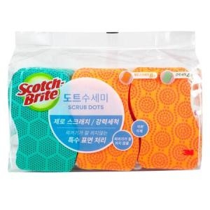 3M 스카치브라이트 도트 수세미X12개X2개