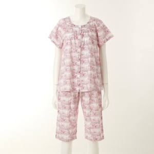 와코루 여성 유럽 풍경 나염 파자마_WPA7173W