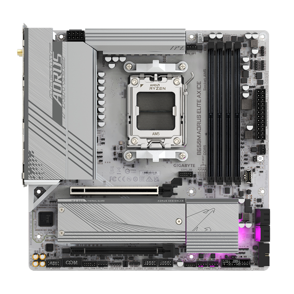 GIGABYTE B650M AORUS ELITE AX ICE 피씨디렉트_이미지