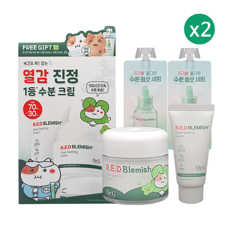 닥터지 레드 블레미쉬 클리어 수딩 크림 70ml (기획세트, 2세트)_이미지