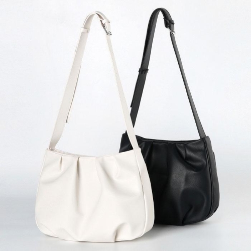 할마마마 데일리모던주름숄더백 깔끔단색 국내제작 9991399A