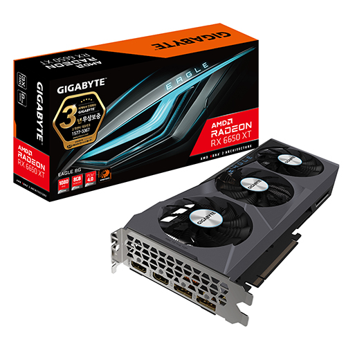 GIGABYTE 라데온 RX 6650 XT EAGLE D6 8GB 제이씨현