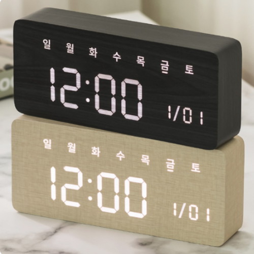 지성아이엔씨 플라이토 ㅤ데이즈 인테리어 LED 탁상시계_이미지