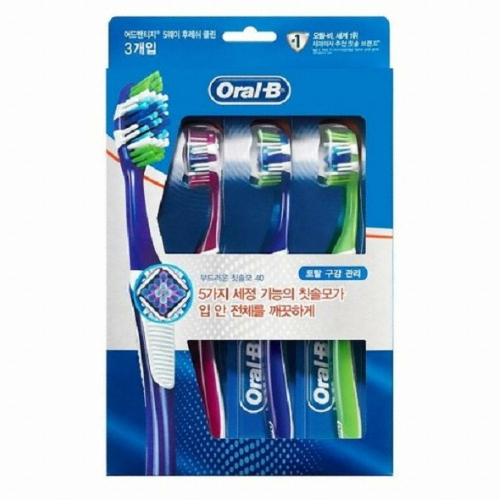 오랄비 어드벤티지 컴플리트 5웨이 클린 칫솔 (3개)_이미지