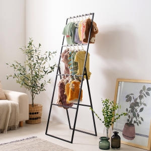 나누벨 시루 철제 4단 강아지 옷장 행거_이미지