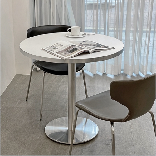 포커스인 유니티 호마이카 원형 식탁 600 (의자별도)_이미지